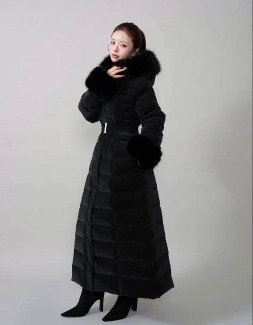 Darich 2025年 レディロングダウンコート 黒 XS