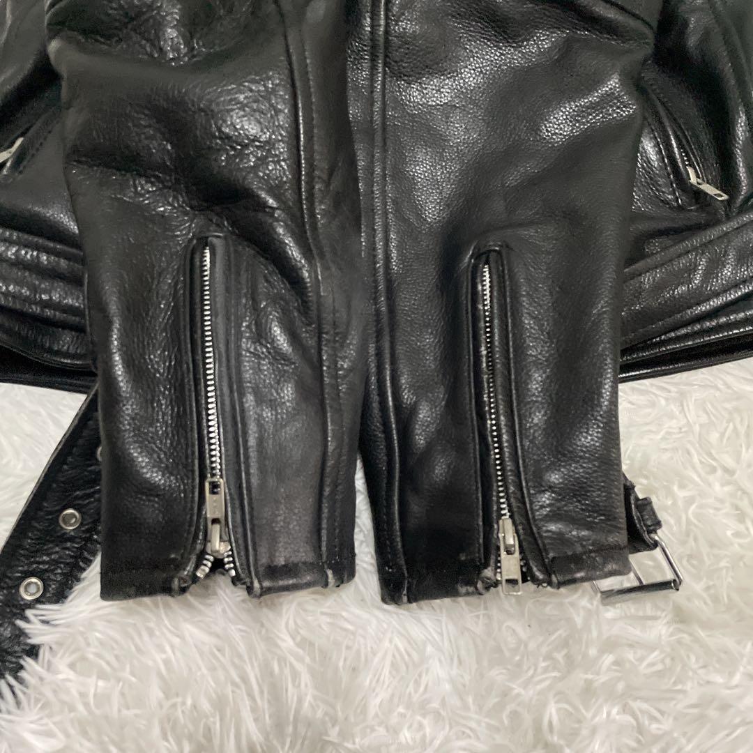 良品✨Rookie Leathers ダブルライダース　牛革　XL