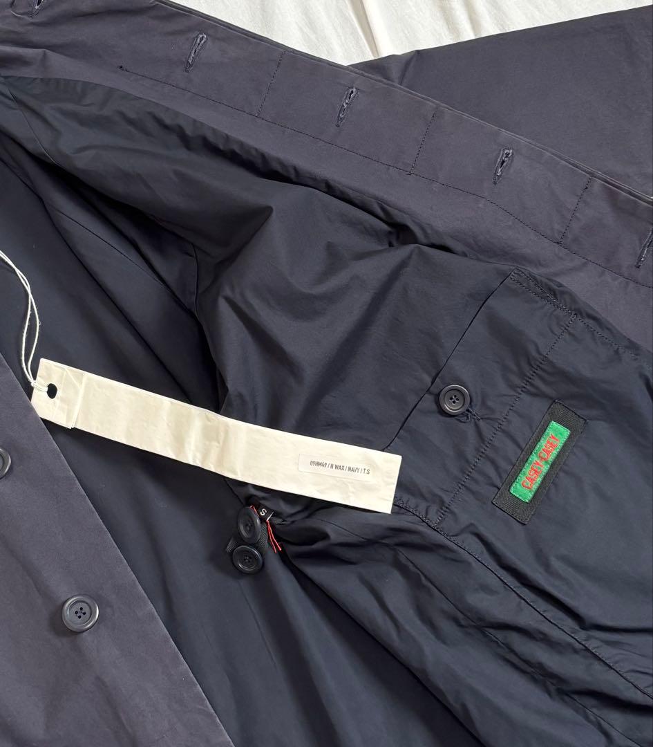 casey casey H WAX コート ネイビー 美品