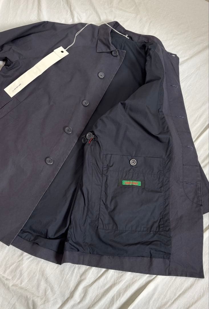 casey casey H WAX コート ネイビー 美品