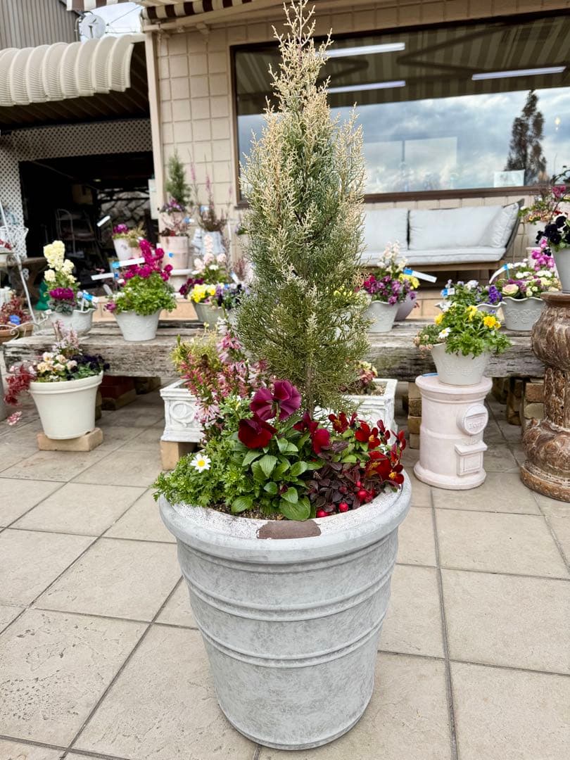 花鉢　ガーデン　プランター　植木鉢　樹脂製　大型　　アンティーク調　置物