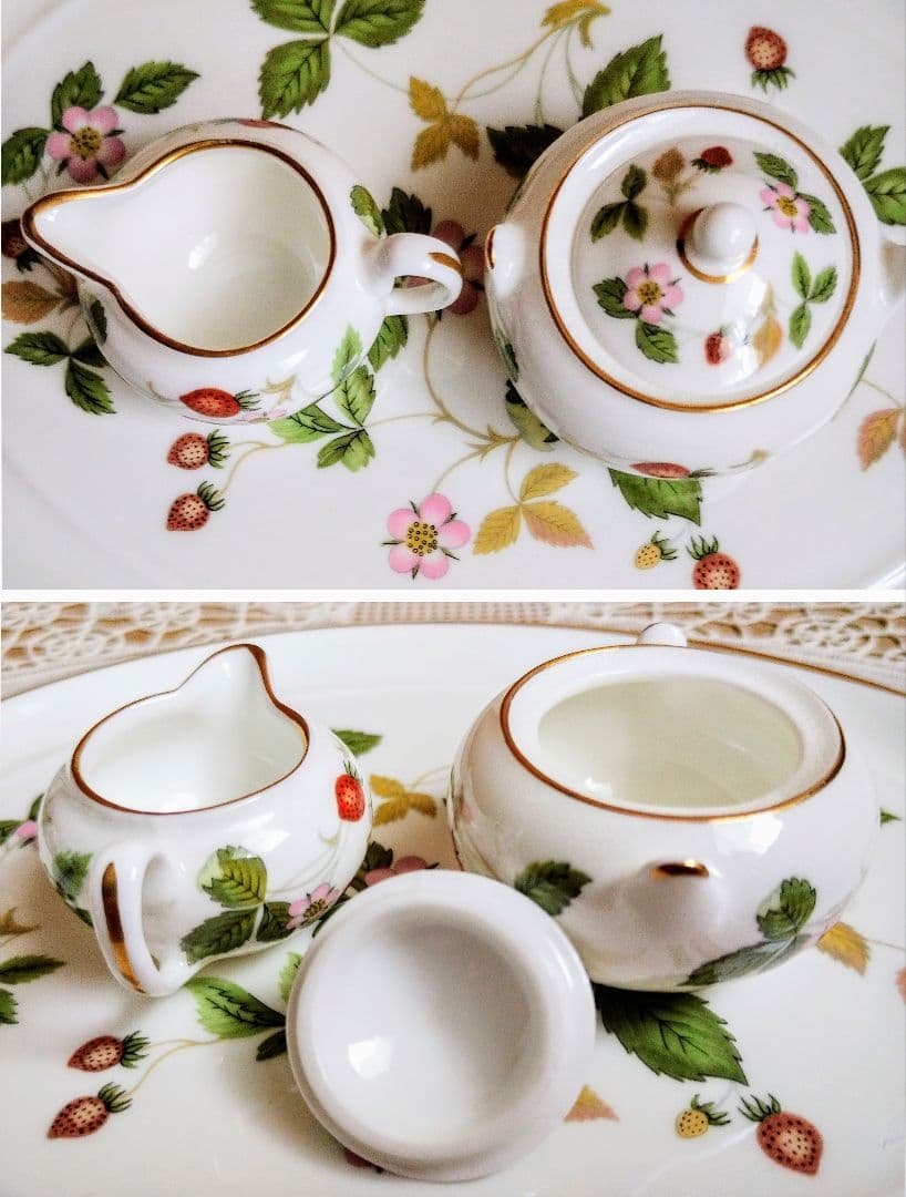 ウェッジウッド『ワイルドストロベリー』ミニチュア6点セット