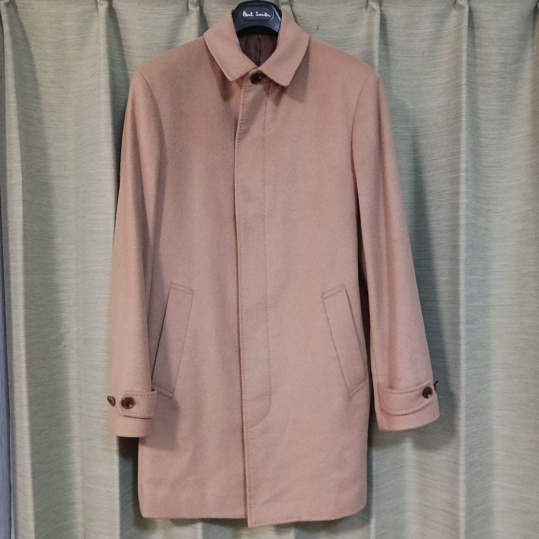 ポール・スミス　カシミヤ１００%　ステンカラーコート　サイズL