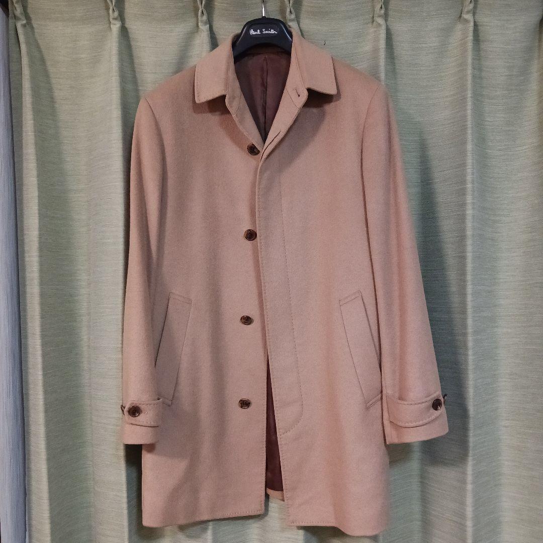 ポール・スミス　カシミヤ１００%　ステンカラーコート　サイズL