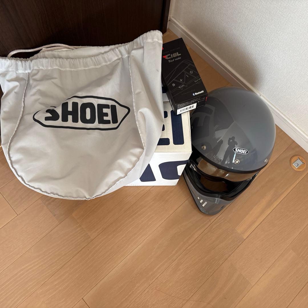 SHOEI EX-ZERO グレー ヘルメット インカム付