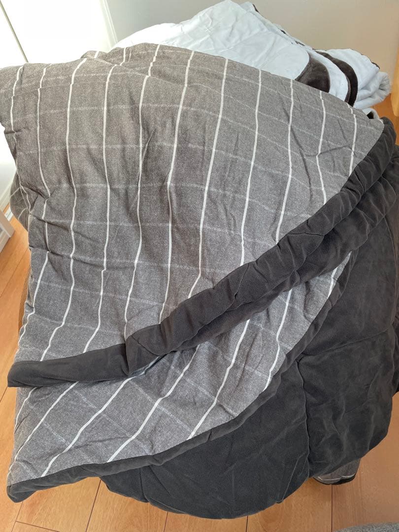 無印良品　楕円こたつ　フラットヒーター　ローテーブル／ナチュラル