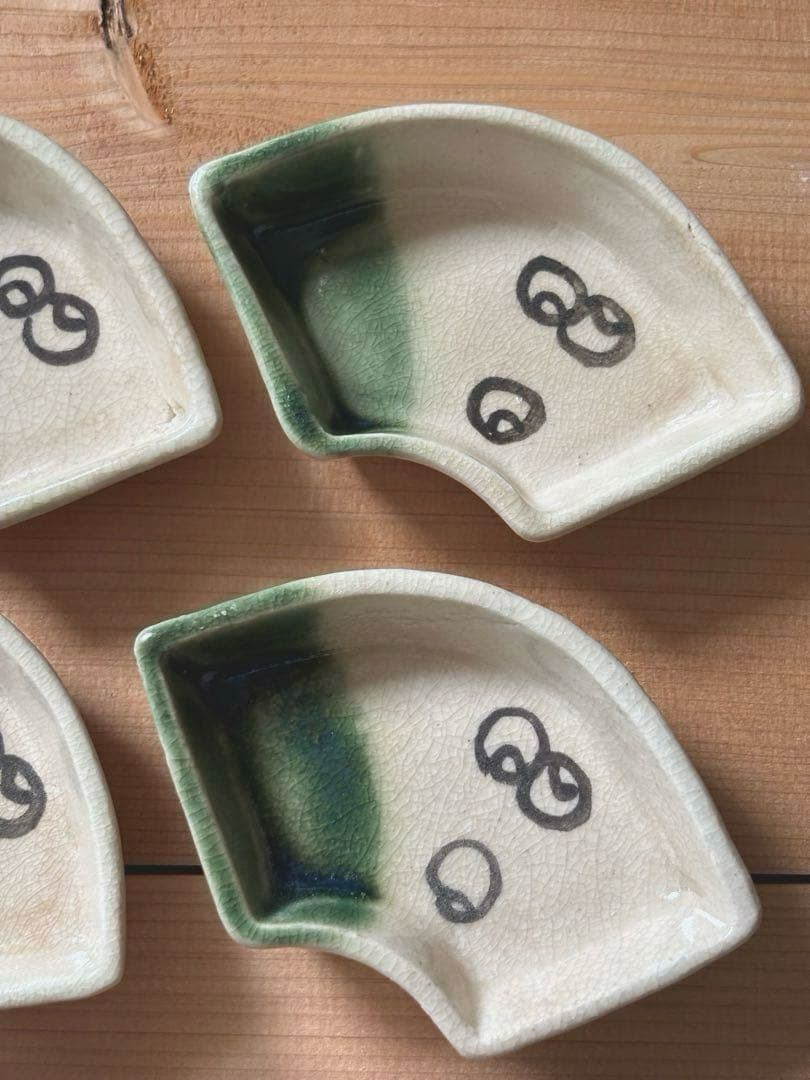 織部つぼつぼ紋　小皿9個