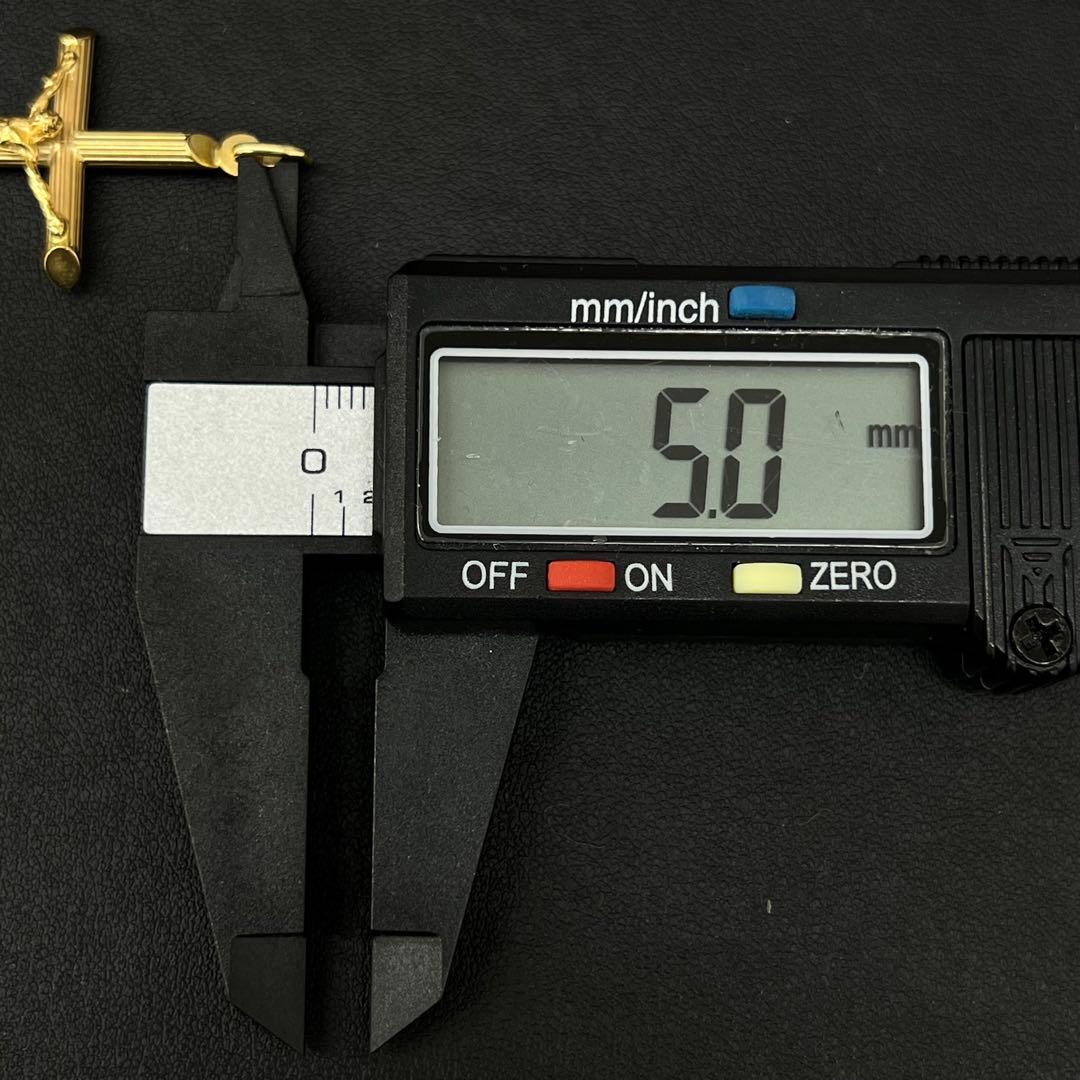 ★(B010502)K18 YG ネックレストップ ウノアエレ 750 キリスト