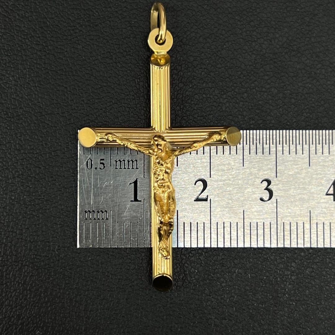 ★(B010502)K18 YG ネックレストップ ウノアエレ 750 キリスト