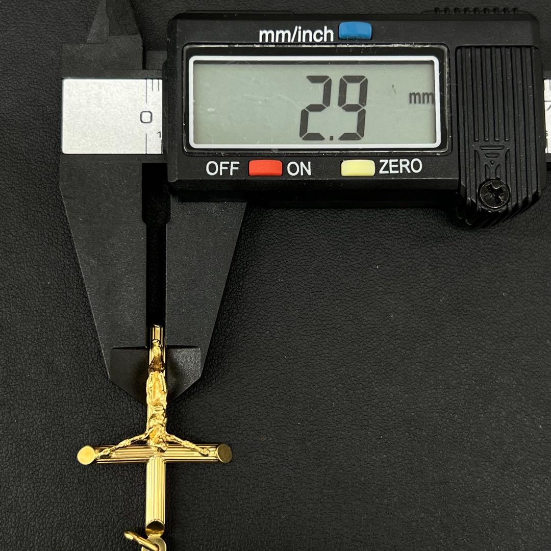 ★(B010502)K18 YG ネックレストップ ウノアエレ 750 キリスト