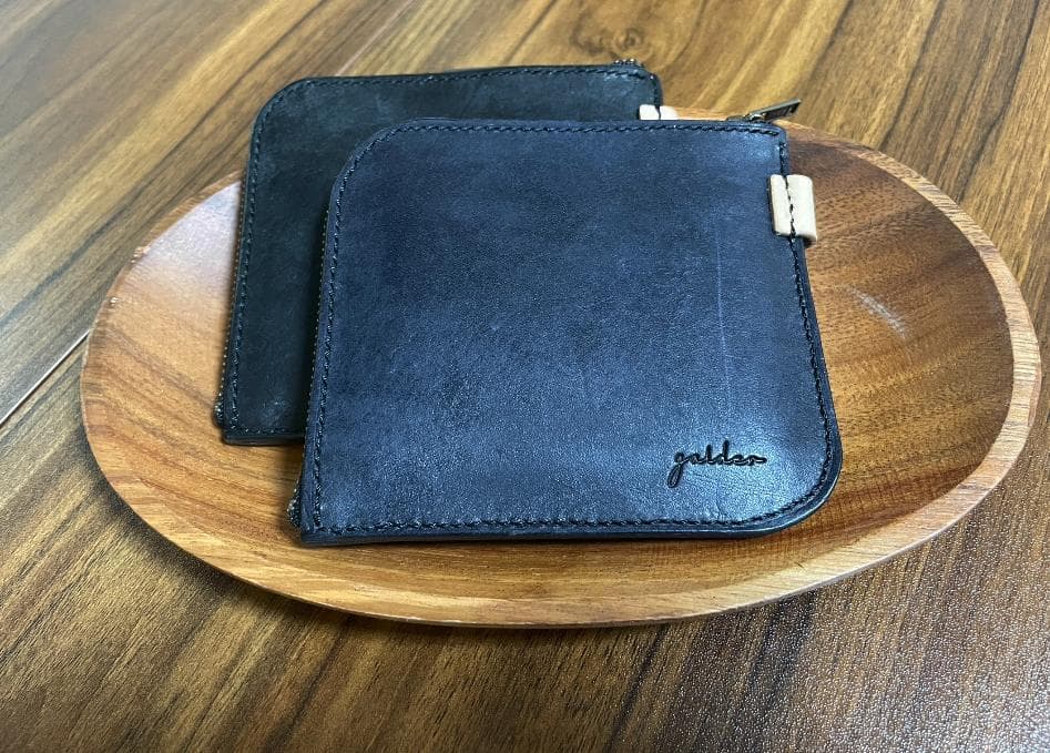 galder L字ファスナー型財布 フルハンドメイド マルゴースクラッチレザー