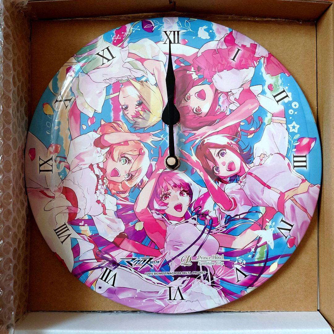 サンシャインプリンスホテル　マクロスΔルーム特典缶バッジ時計