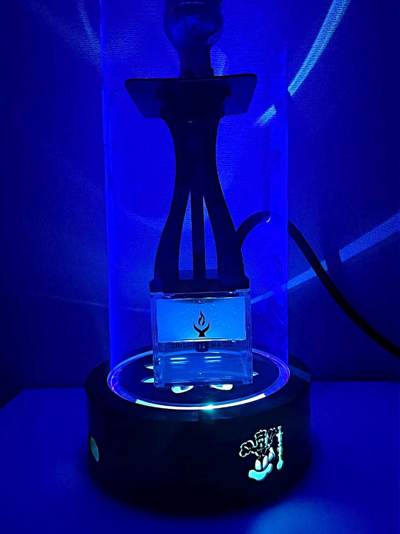 ★訳あり　シーシャ シーシャ台　スタンド 台 本体 炭  水タバコ 台座 ブルー