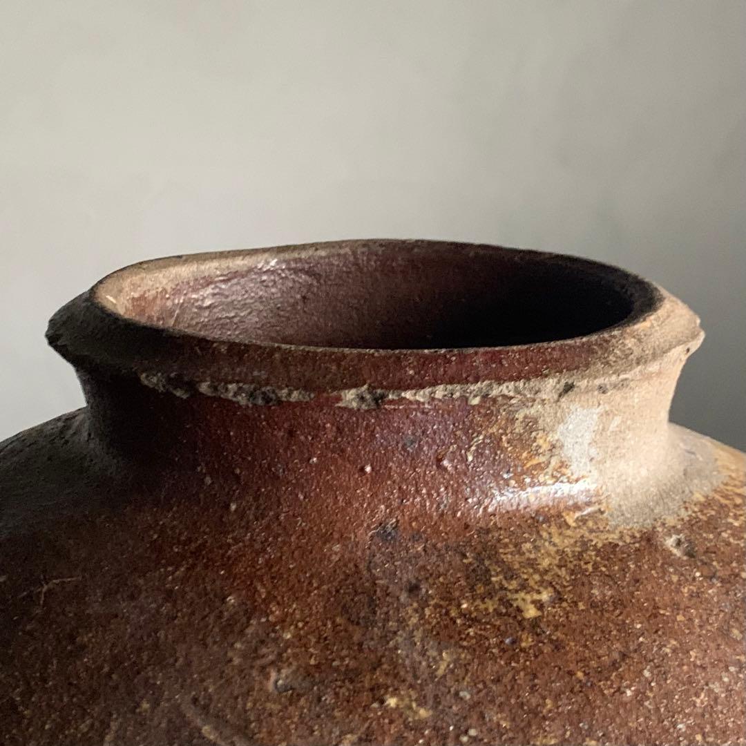 越前焼 壺 自然釉 古美術 古道具 アンティーク