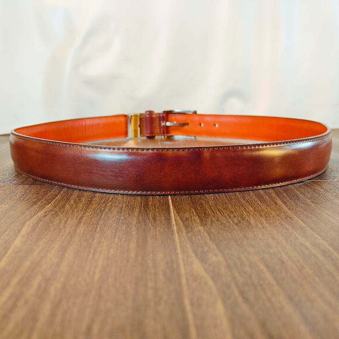 【極艶極上品】アーバンリサーチ　高級ドレスベルト バーガンディ馬革　日本製正規品