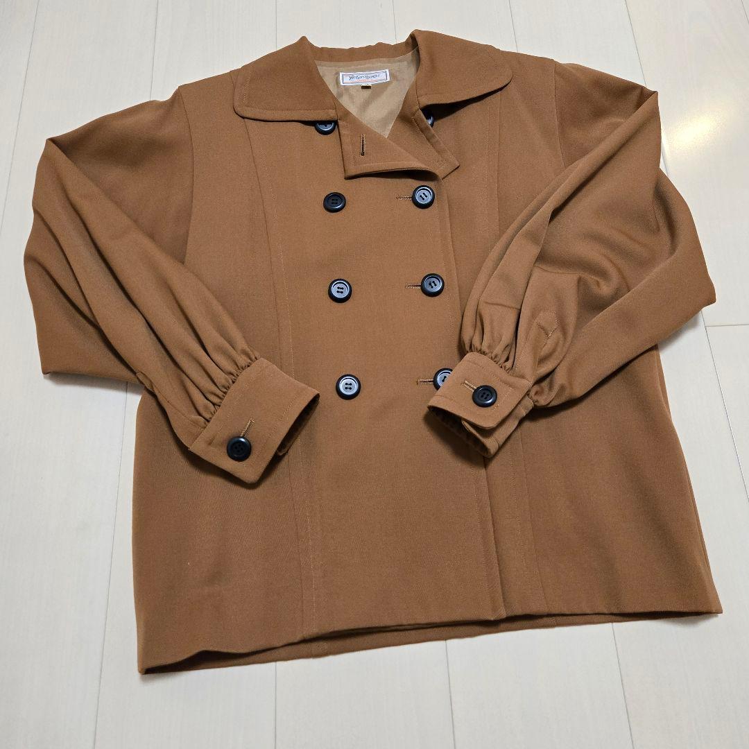 YvesSaintLaurentハーフコート　ベージュ　ヴィンテージ