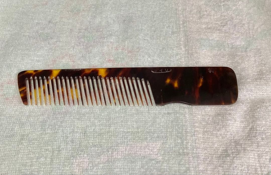 理容　櫛　コーム　本鼈甲