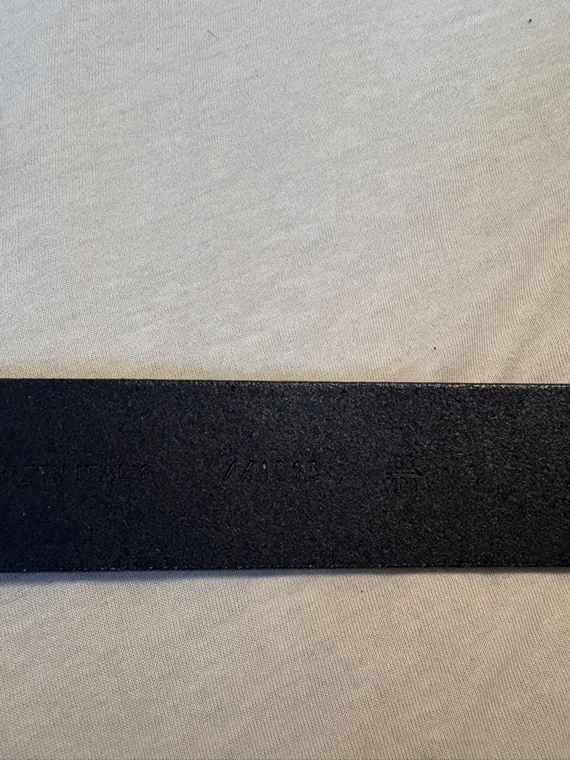 r　Dior HOMME stripエディ期　ハトメ　レザーチェーンベルト