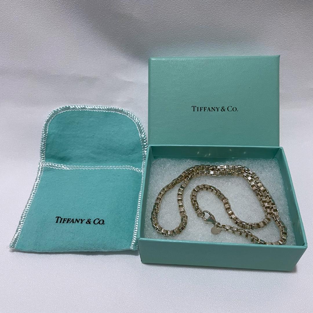 【箱・保存袋付】ティファニー ベネチアン ネックレス シルバー925 男女兼用