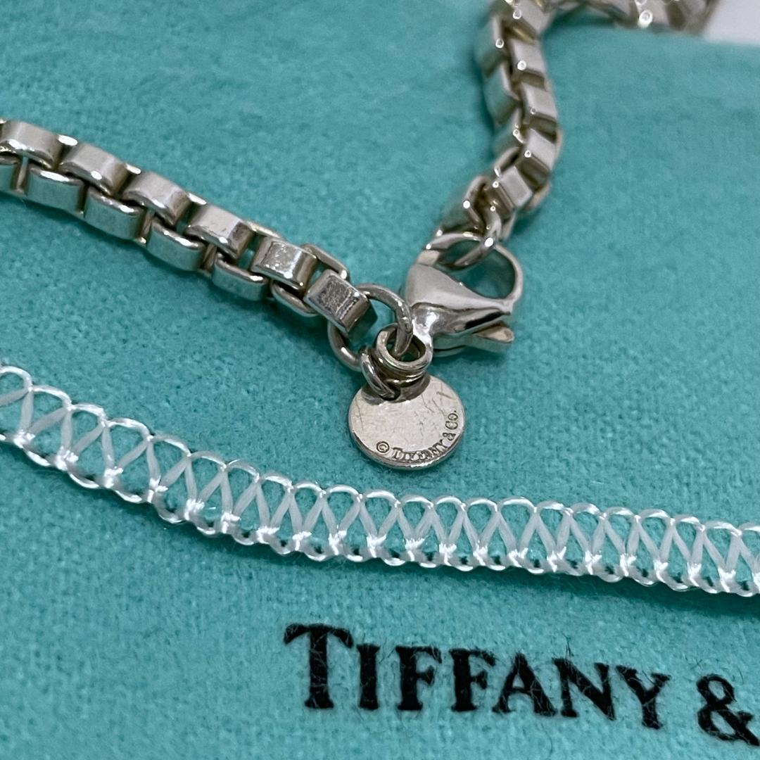 【箱・保存袋付】ティファニー ベネチアン ネックレス シルバー925 男女兼用