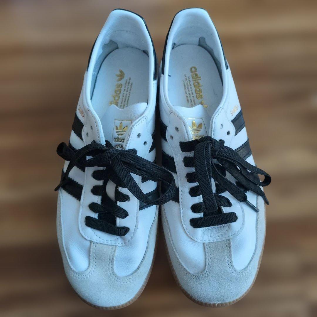 adidas Samba Decon ホワイト/ブラック 22.5