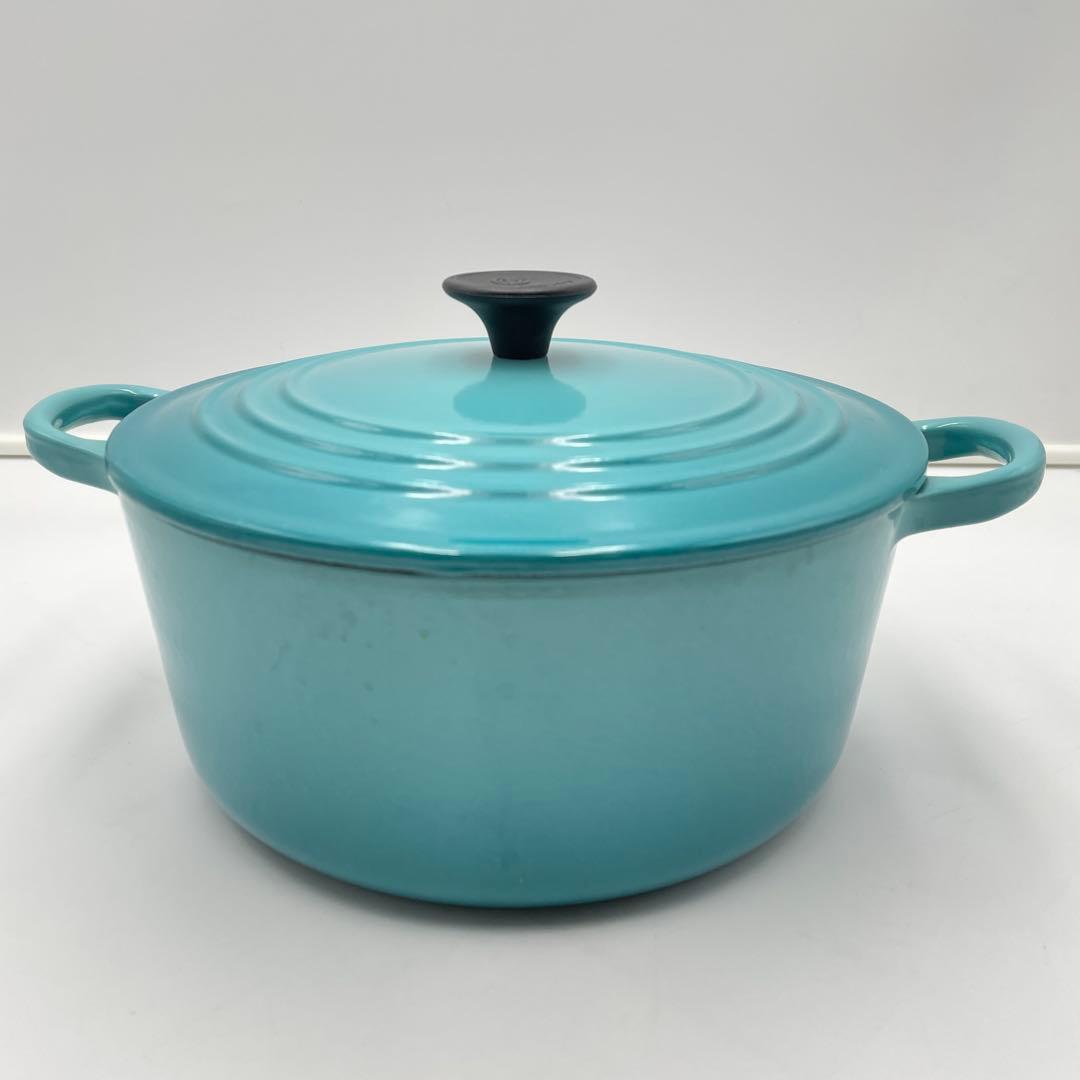 ル・クルーゼ　ココット・ロンド 22cm カリビアンブルー