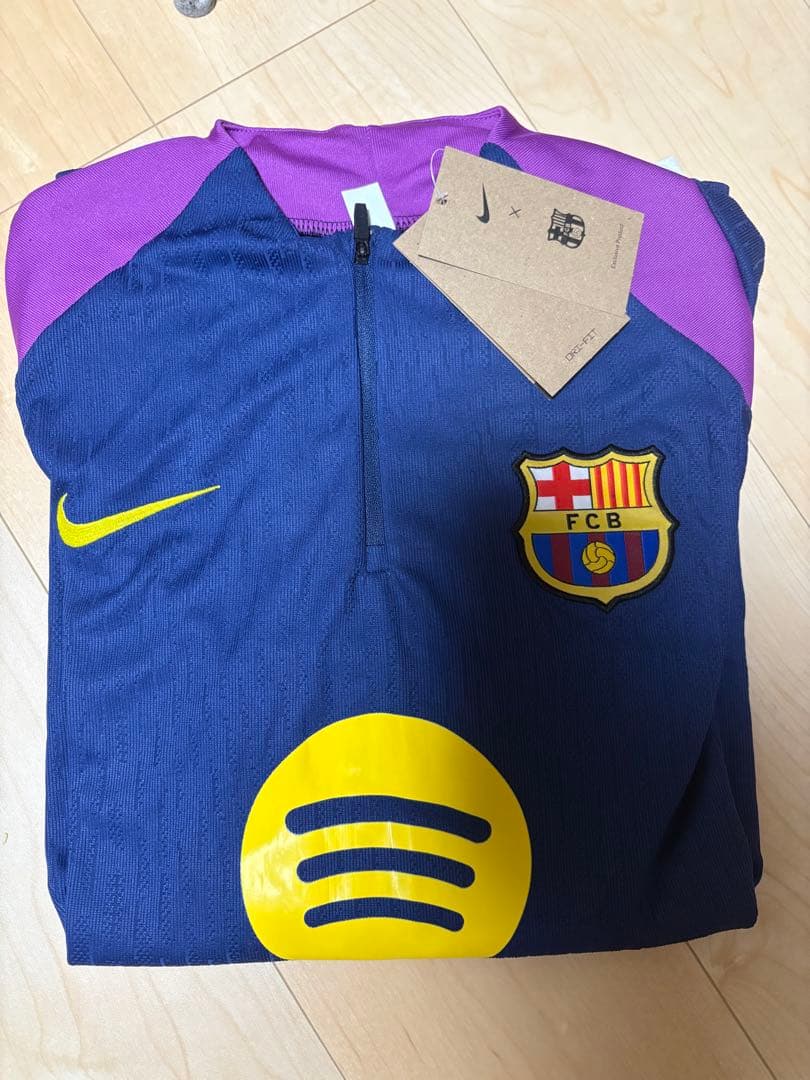 値下げ【新品未使用】FC Barcelona ドリルトップ上下　Lサイズ