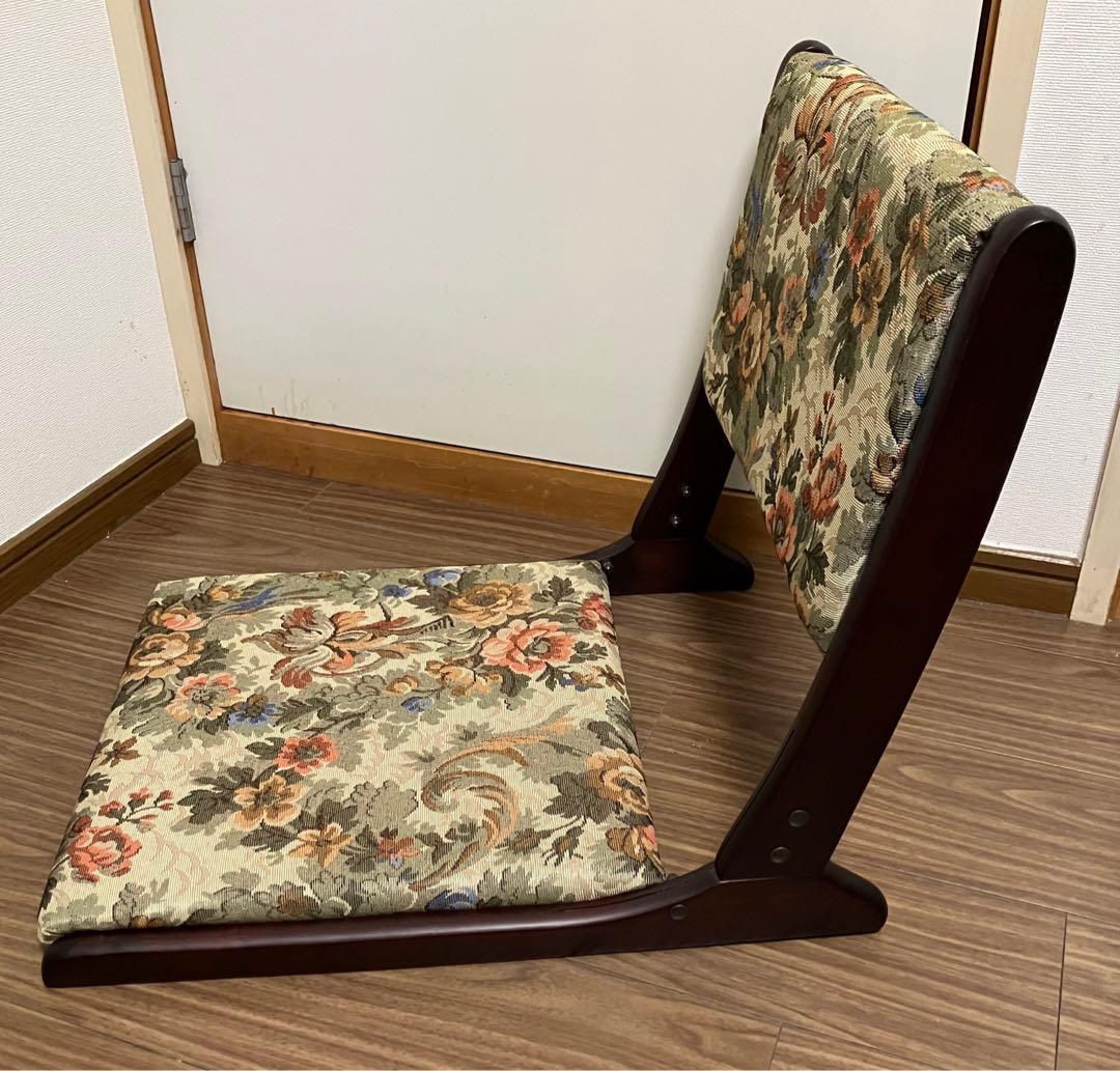 花柄 座椅子 2点セット ナカムラ バラ 薔薇 ローズ柄 ②