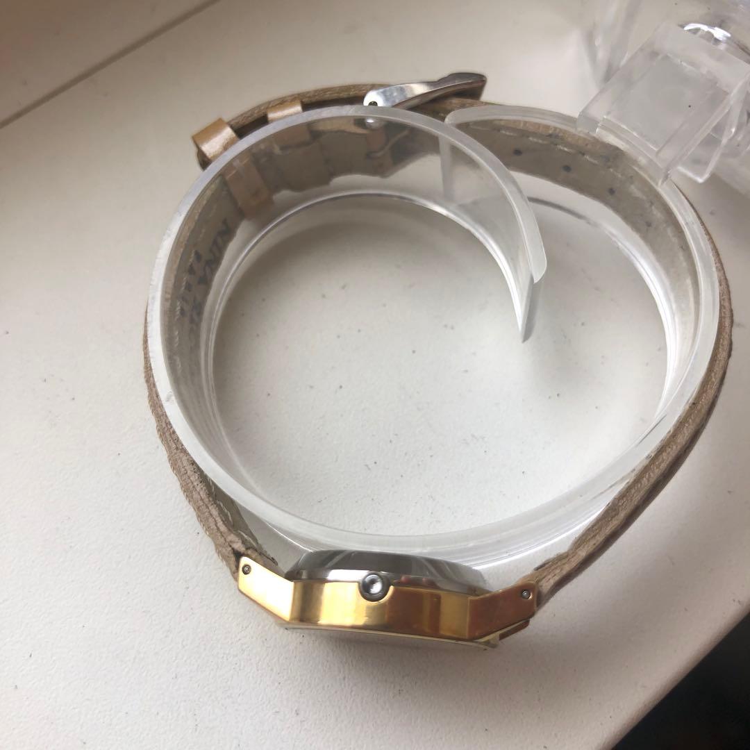 OMEGA De Ville クォーツ 時計 レザーベルト　稼働品　ビンテージ