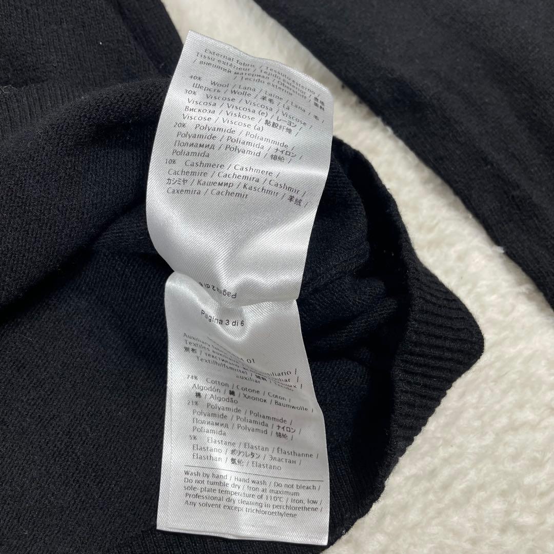 レッド ヴァレンティノRED VALENTINO スワンカラーデザインニット　黒