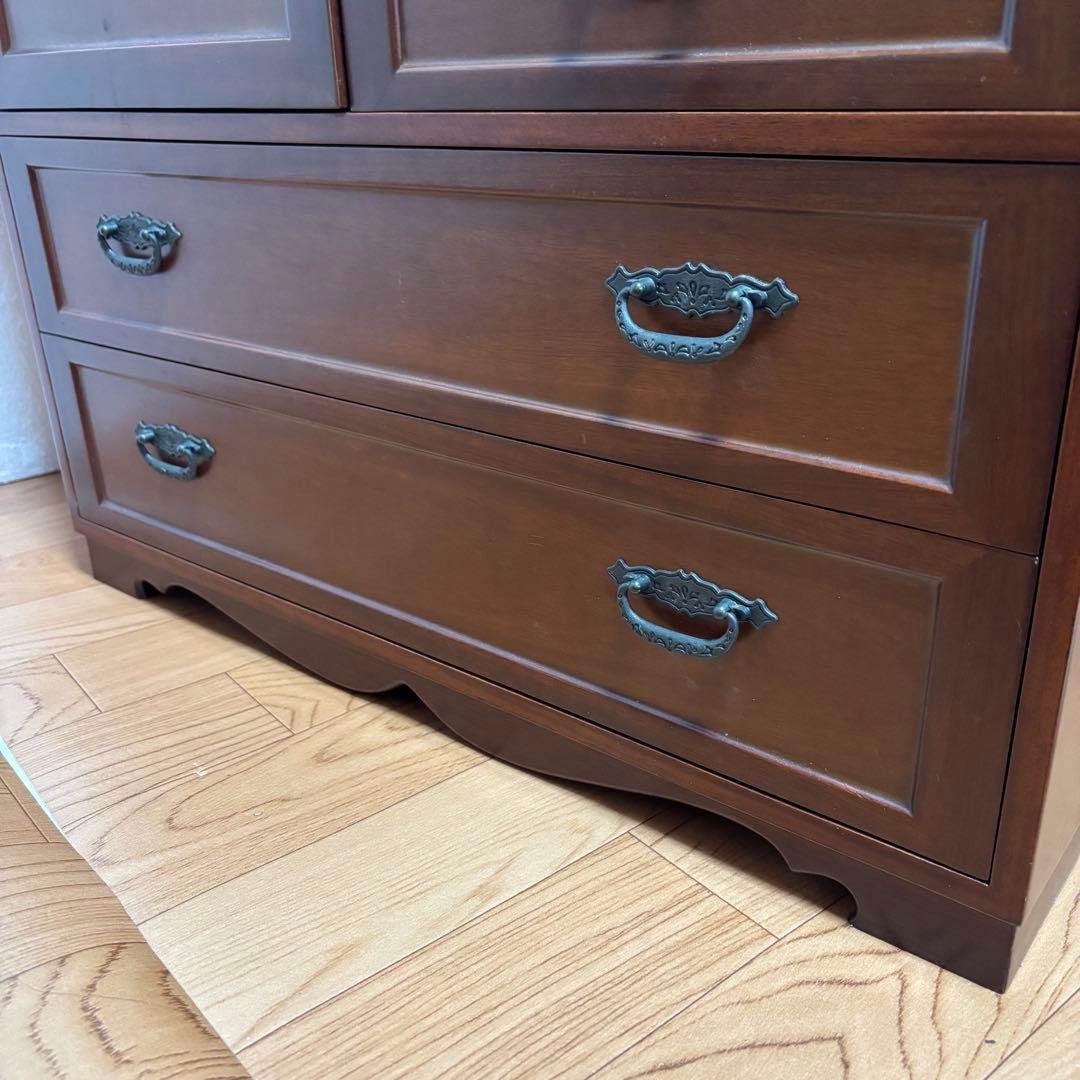 和風　箪笥　昭和レトロ　飾り棚　アンティーク　木製タンス　収納　引き出し