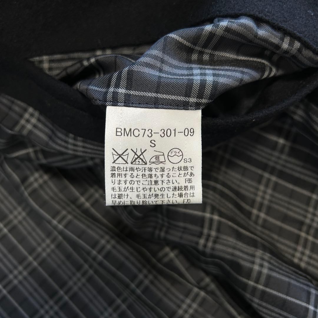 【美品】バーバリーブラックレーベル トレンチコート ウール ノバチェック 黒 S