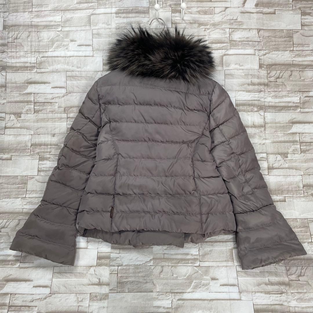 【訳アリ】モンクレール★ケリーファー　ダウンジャケット　希少　ブラウン系　1