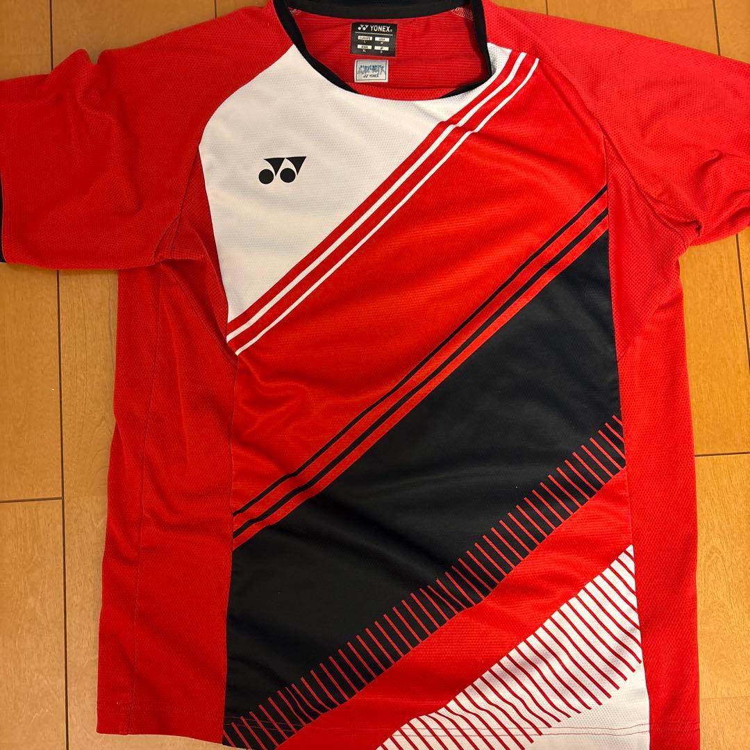 YONEX バドミントン シャツ レッド JP O 強豪校