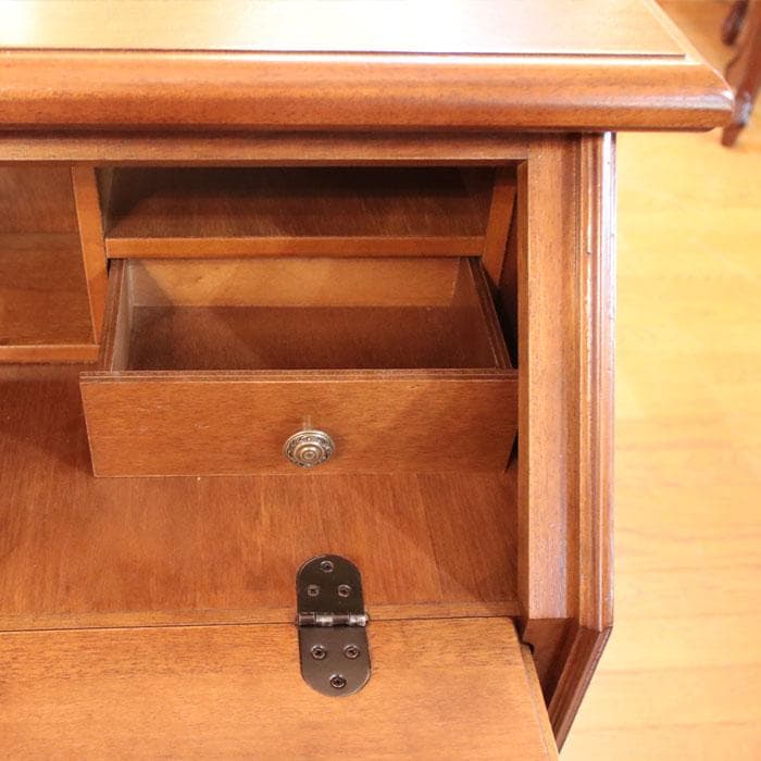 象嵌ライティングデスク 幅72cm 収納 ライティングビューロー 223-058