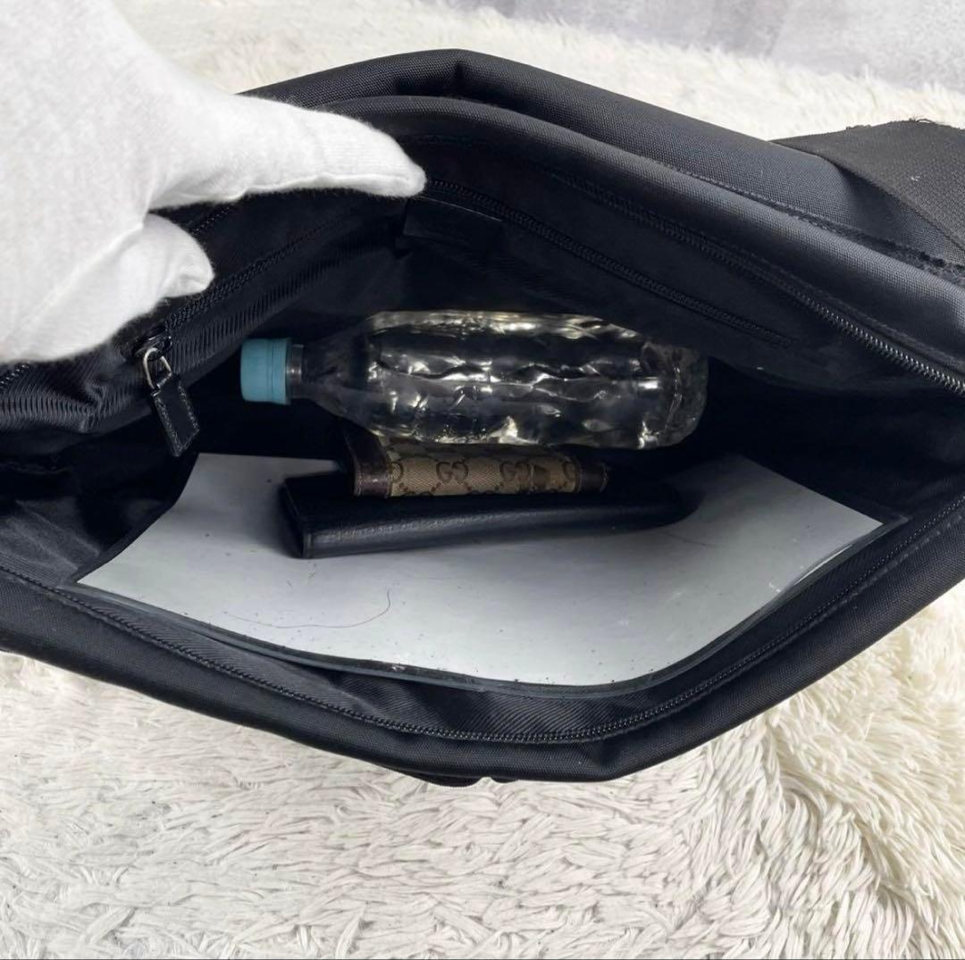 ✨【美品】GUCCI (グッチ) 定番デザイン ショルダーバッグ ブラック✨
