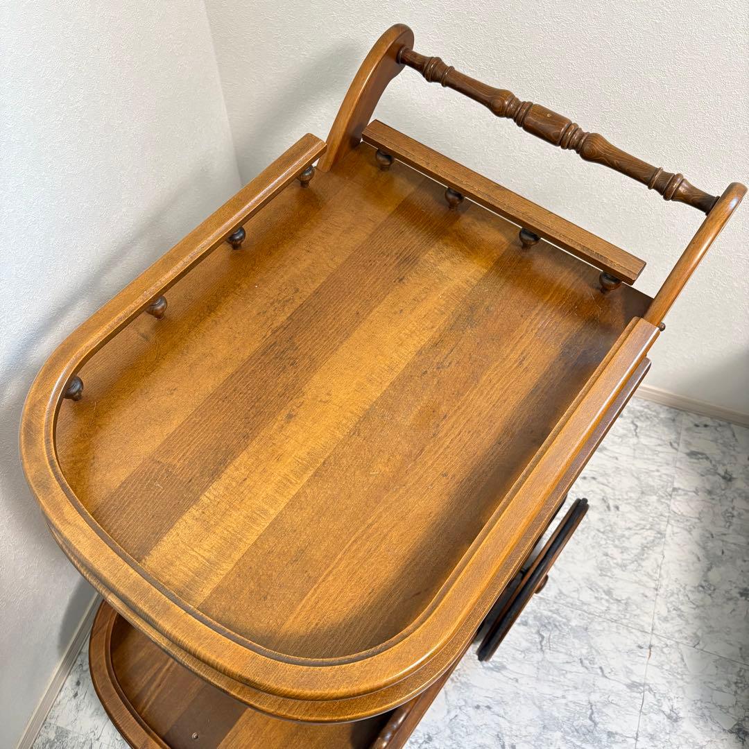 カリモク　キッチンワゴン　キッチンカート サービングワゴン　バーカート　移動可能