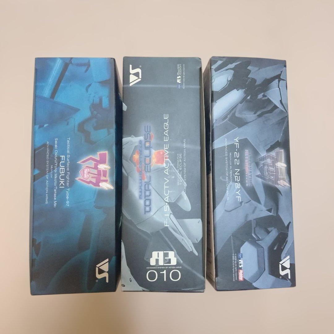 マブラヴ フィギュア まとめて 3体 yf-22 f-15 吹雪 開封済み品