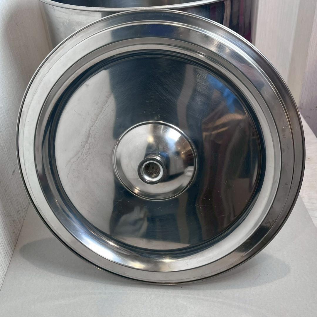 【40ℓ】 寸胴鍋 業務用 18-8 ステンレス製 蓋あり 直径42cm