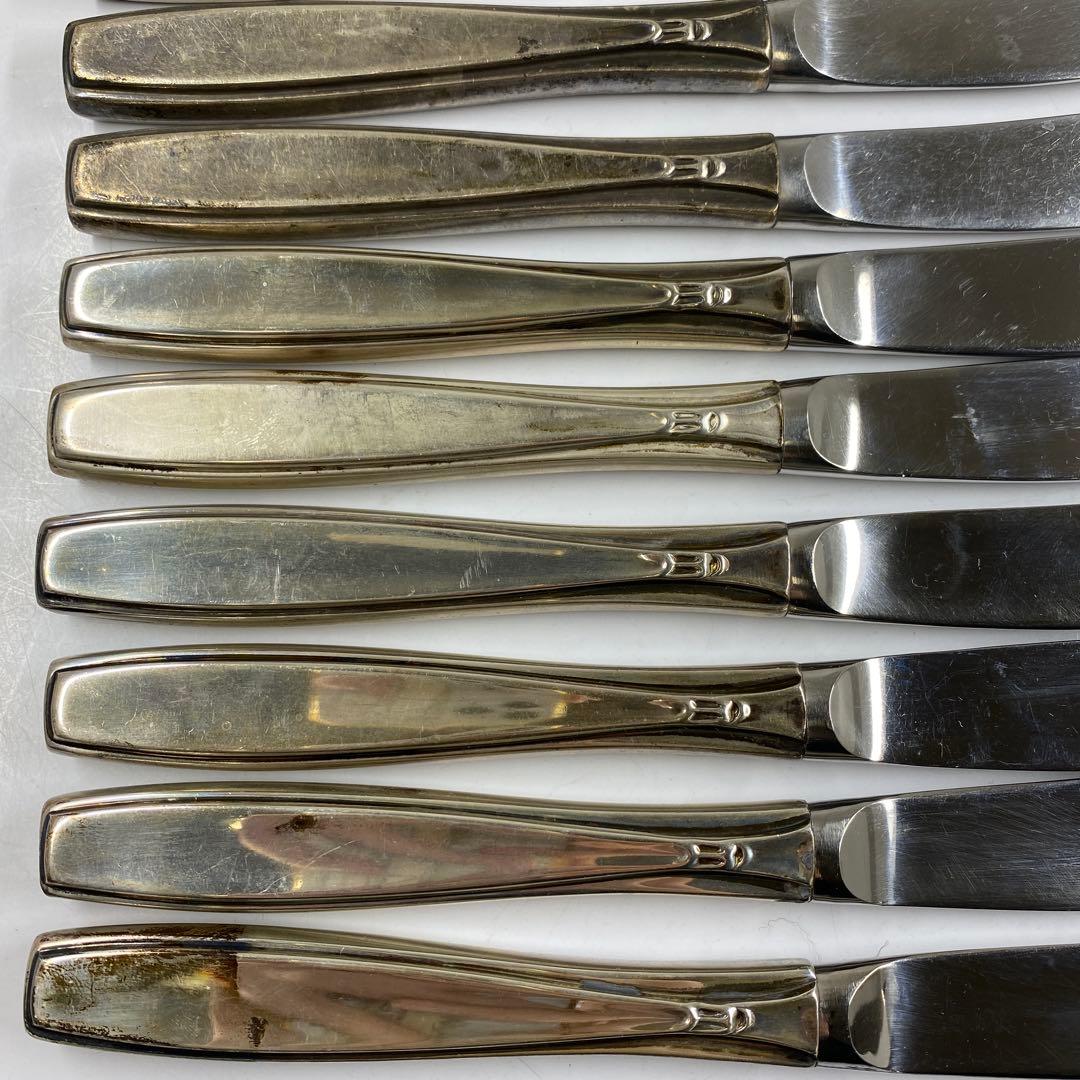 sterling925刻印銀製ナイフセット12点1074g東な7-0415☆2F