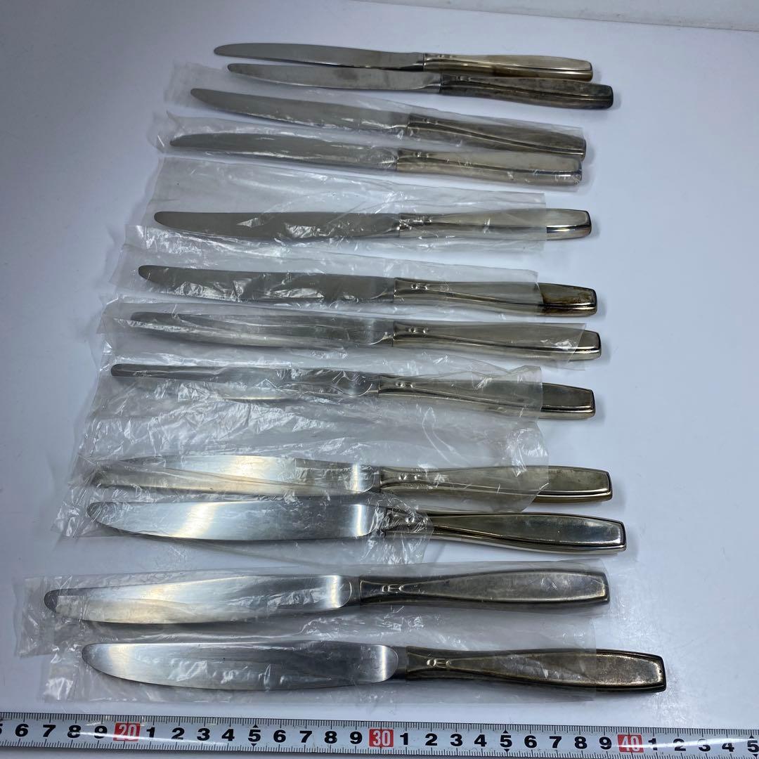 sterling925刻印銀製ナイフセット12点1074g東な7-0415☆2F