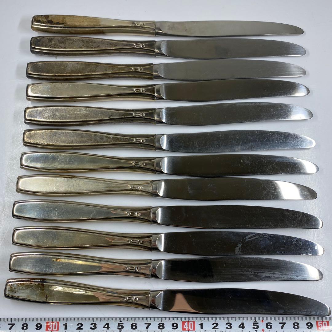 sterling925刻印銀製ナイフセット12点1074g東な7-0415☆2F