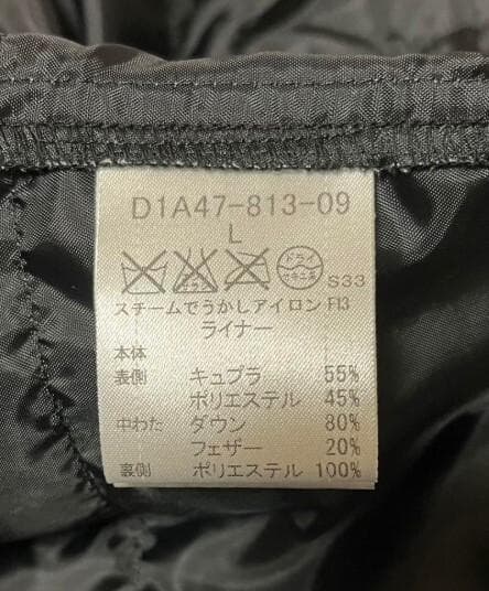 バーバリーブラックレーベル　黒ブラック　トレンチコート　L