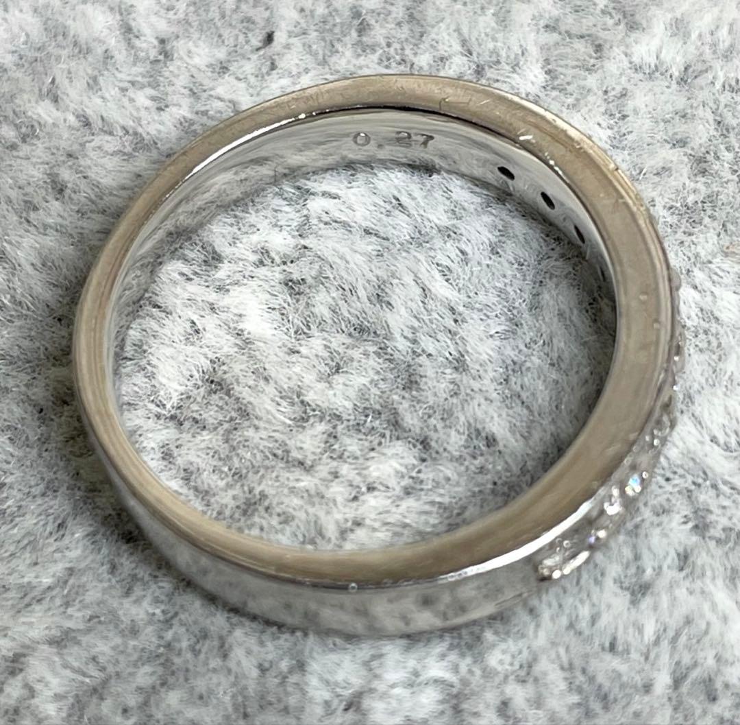 ◇Pt950◇ダイヤ0.27ct◇プラチナリング◇約11号◇約5.16g◇
