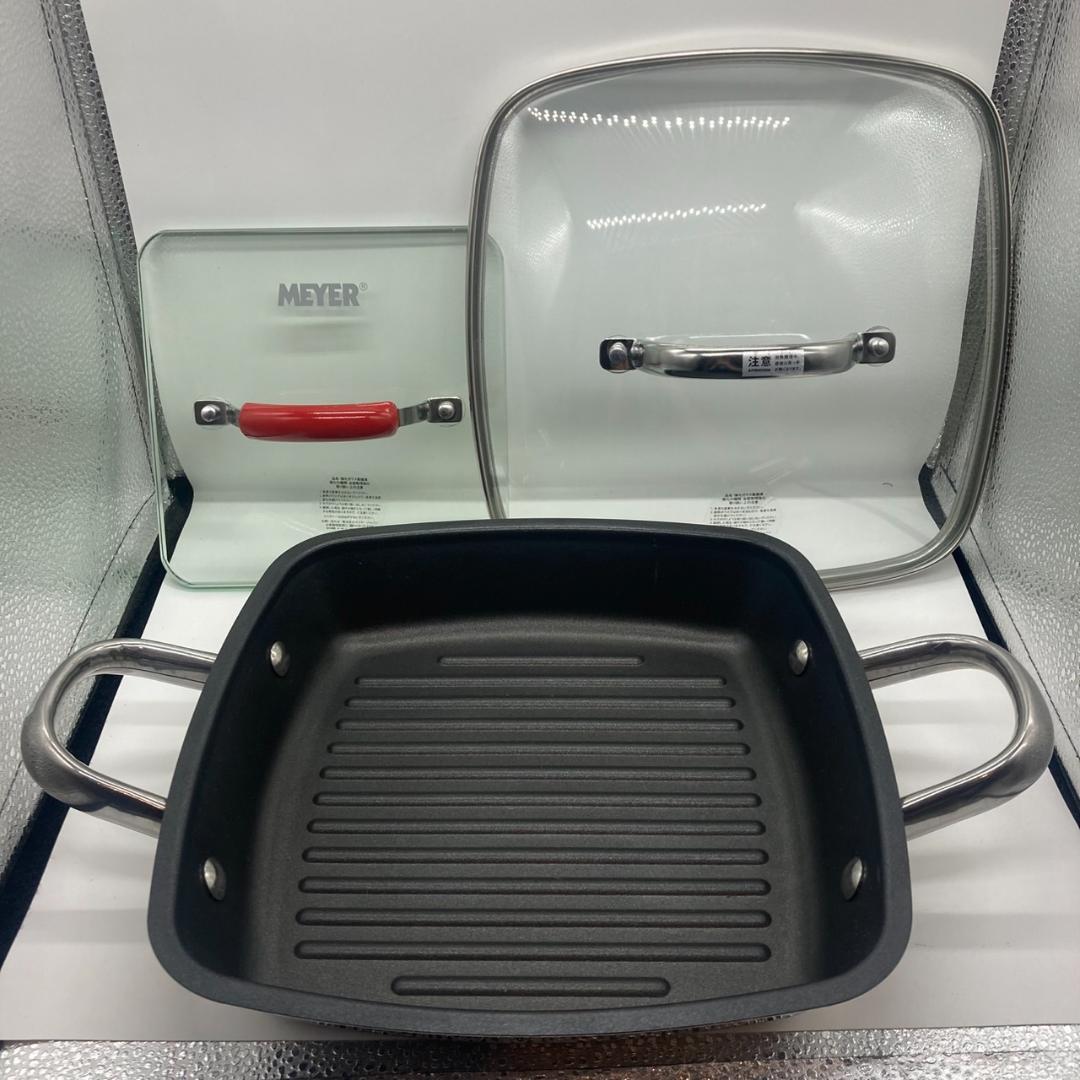 ▼MEYER　スクエアグリルパン　マイヤー　24ｃｍ