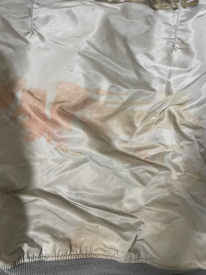 80s アルファ MA-1 フライトジャケット シルバー IDEAL