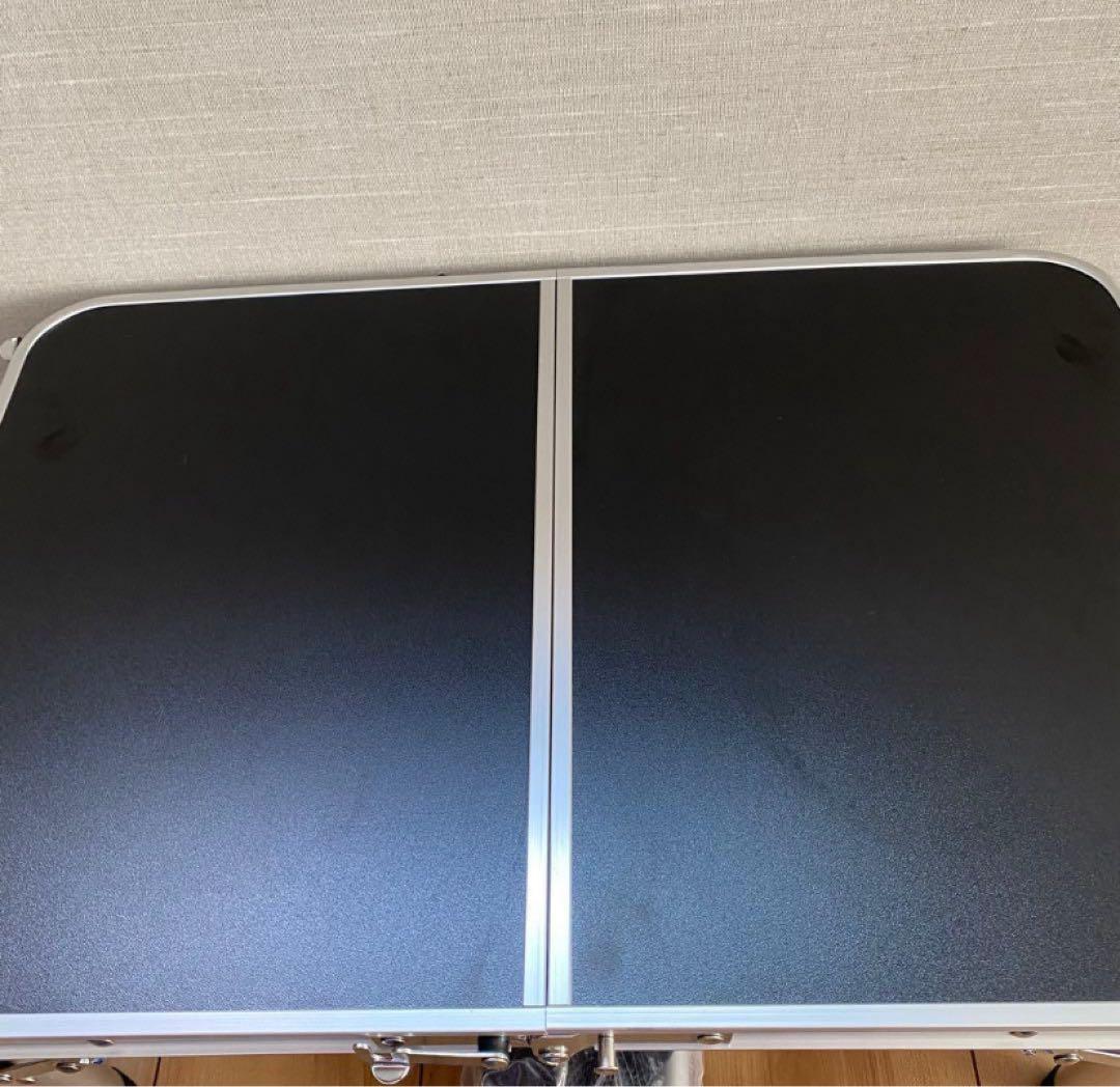 ２個セット　テーブル　折りたたみ　アウトドア　収納　ブラック　キャンプテーブル