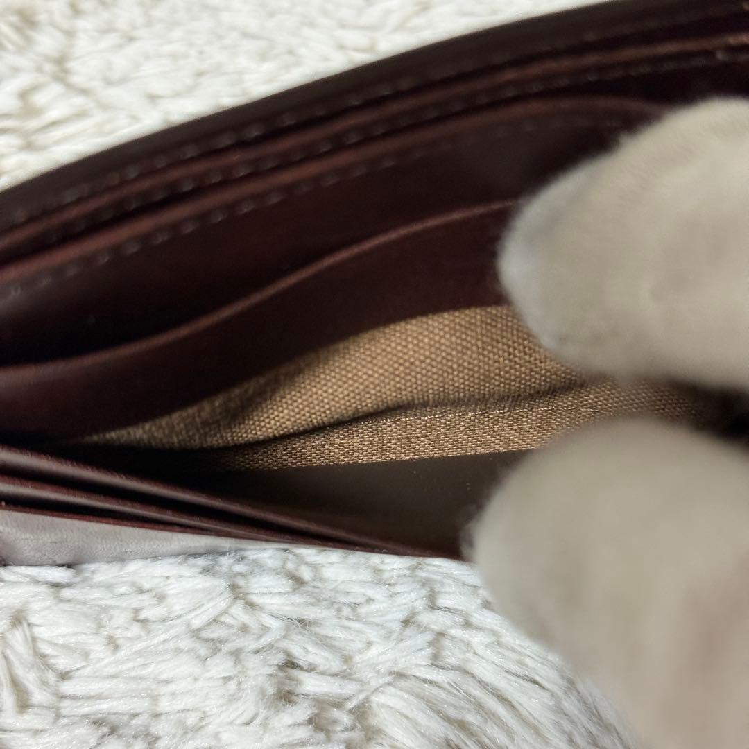 極美品✨キプリス　シェルコードバン　二つ折り財布　ビルフォード