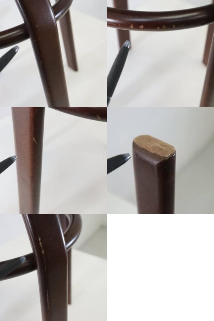 2脚まとめ買い IDC大塚家具 秋田木工 201 スツール ブナ材 ウォールナッ