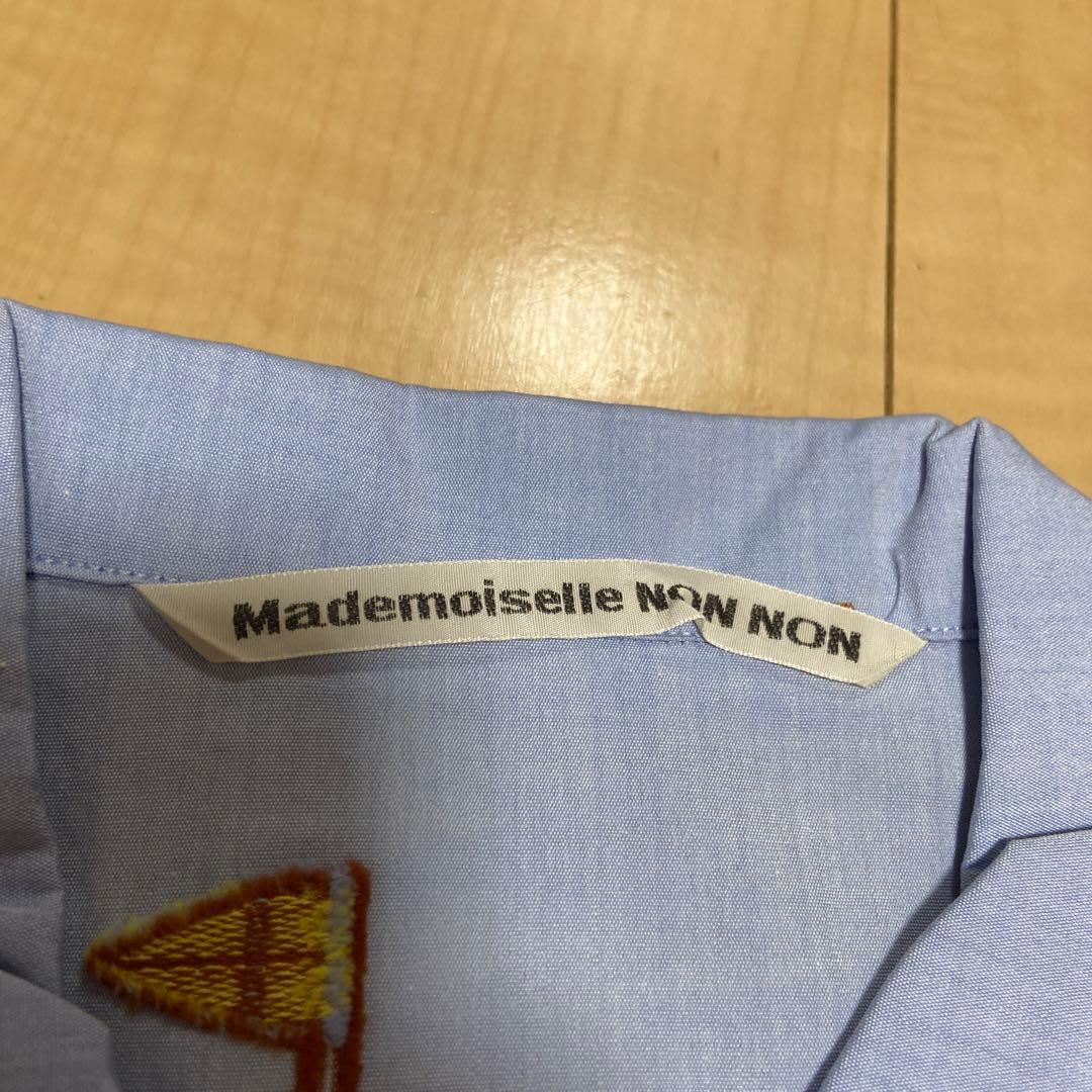 タグ付き新品　マドモアゼルノンノンパパス　シャツ　半袖　Ｌ　綿100%